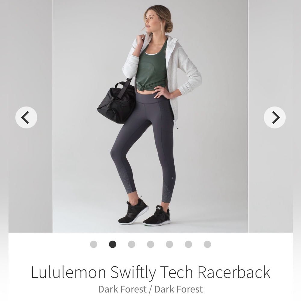 Lululemon Swifty Tank in Dark First size 6